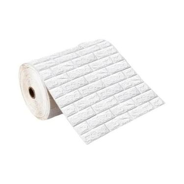 Imagem de Adesivos De Parede 3D À Prova D'água Com Padrão De Tijolos De 70cm X 2