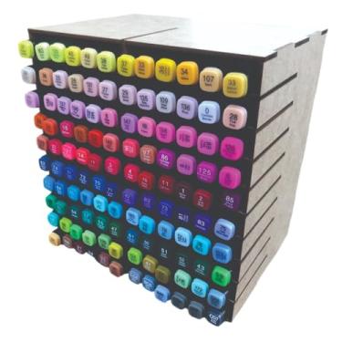 Imagem de Suporte Expositor Organizador para 120 caneta marcadora Touch Lettering MONTADO