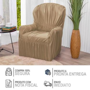 Imagem de Capa Poltrona do Papai 1 Lugar Malha Gel Elasticada Protetor Shop Casa