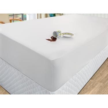 Imagem de Kit 4 Pçs Lençol Avulso com Elástico Casal Padrão Profissional Premium 180 Fios 1,90x1,40x0,25m Branco