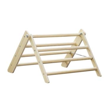 Imagem de Fenteer Suporte para poleiro de galinha, escada de poleiro para granja avícola, brinquedo para enriquecimento de papagaios e araras, para jardim externo