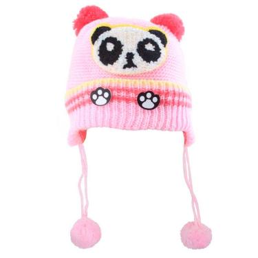 Imagem de Touca Gorro Infantil Rosa Panda Tamanho Único
