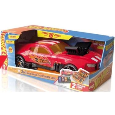 Imagem de F0232-1 hot wheels porta carrinho radical 2 em 1 - vermelho - FUN