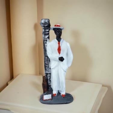 Imagem de Imagem Zé Pilintra umbanda candomblé resina 10 cm - Genérico