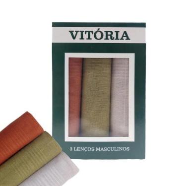 Imagem de Kit 3 Lenço de Bolso Masculino para Terno Vitoria - Vitória, Marrom