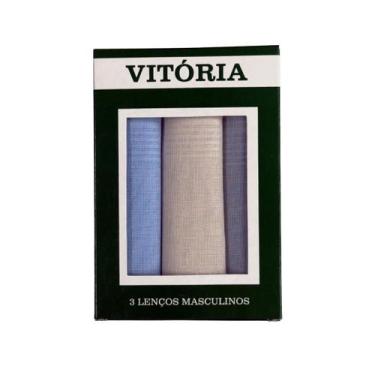 Imagem de Kit 3 Lenço de Bolso Masculino para Terno Vitoria - Vitória, Sortido