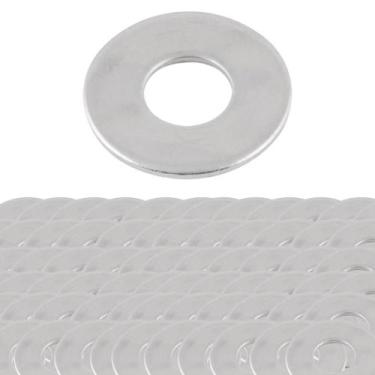 Imagem de Kit 100 arruela lisa (e) 5/16" ferro pl vonder
