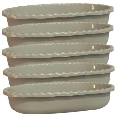 Imagem de Kit 30 Saladeiras Fruteiras Branco Grande Plástico 34cm