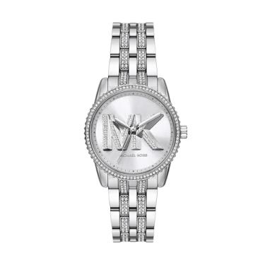 Imagem de Michael Kors Relógio feminino Bryant de aço inoxidável com três ponteiros (modelo: MK7542), Prata