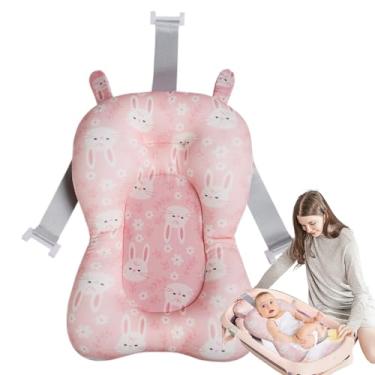 Imagem de Almofada de Banho para Bebé - Rede De Assento Para Banheira,Rede De Malha Para Sentar Com Três Pontas Para Reuniões Familiares, Casa, Viagem, Hotel E Berçário Para Crianças E Meninas