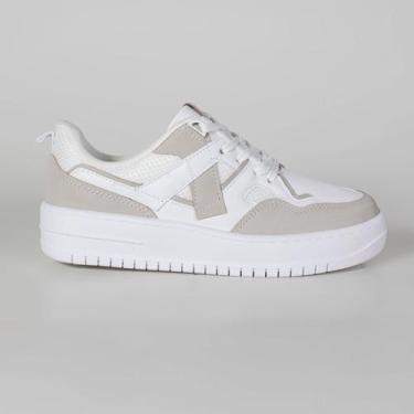 Imagem de Vizzano Tenis Casual Fem 1389125 Branco Off, Branco, Cinza, 98841, 37