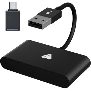 Imagem de Adaptador Sem Fio para Android Auto e CarPlay, Conexão USB Tipo-C, Compatível com Android 11+