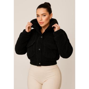 Imagem de Jaqueta Cotele Elegante Frio Feminina La'Oase Feminino-Feminino