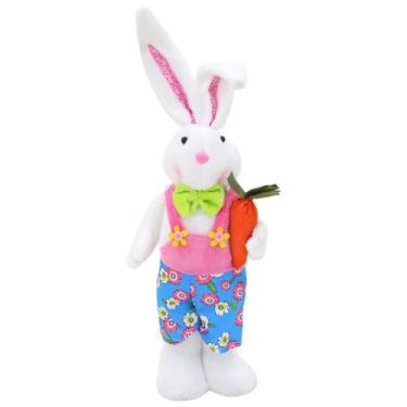 Imagem de Coelho De Páscoa Decoração Enfeite Coelhinho 48cm - Gici Decor