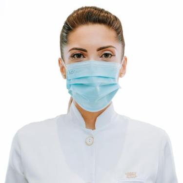 Imagem de Máscara Cirúrgica Descartável Tripla Camada SPK - Azul - Caixa com 50 