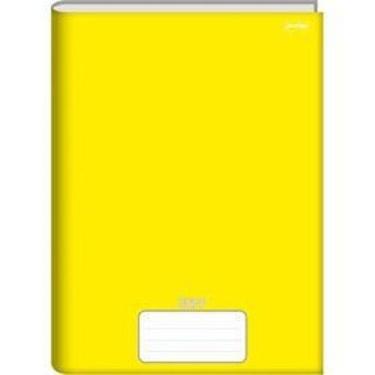 Imagem de Caderno brochura 1/4 (capa dura) Stiff 48 Folhas Amarelo - Jandaia