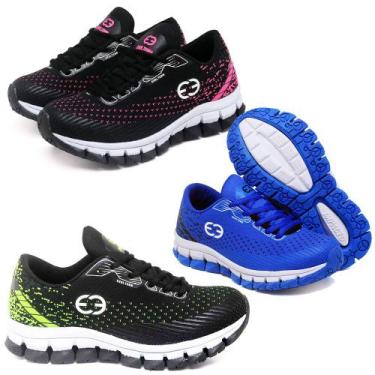 Imagem de Kit 3 Tênis Infantil Feminino Evoltenn Impacto Rosa, Rosa, 27