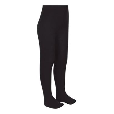 Imagem de Meia calça infantil em algodão trifil, M, Preto