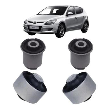 Imagem de Kit 4 Bucha Bandeja Balança Dianteira Hyundai I30 2009/... - Solupe Pa