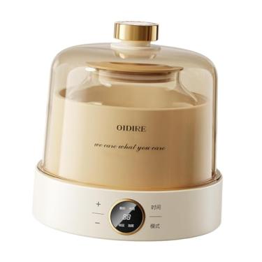 Imagem de Bothyi Temporizador para fazer iogurte grego, recipiente interno de vidro, 1L, máquina profissional automática de iogurte elétrico para uso doméstico, picles, Sem Xícaras