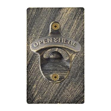 Imagem de HAIICEN Abridor de garrafas magnético, suporte na parede, ímã vintage, abridor de cerveja para carro RV