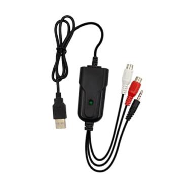 Imagem de Generic Dispositivo de placa de captura de vídeo USB 2.0 Fitas cassete para conversor de MP3 Premium para Win 7/10/11 Adaptador de placa de captura de vídeo e