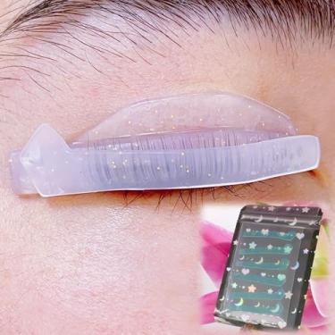 Imagem de Fita de elevação de cílios de silicone para levantamento de cílios fita permanente Compensadores autoadesivos, 3 pares de fitas compensadoras, pressione a tira de cílios para substituir as capas de