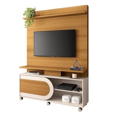 Imagem de Home Painel Theater Orbis Sala TV até 55" Polegadas Cinamomo/Off White