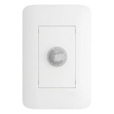 Imagem de SENSOR PRESENÇA EMBUTIR 4X2 180° BIVOLT BRANCO