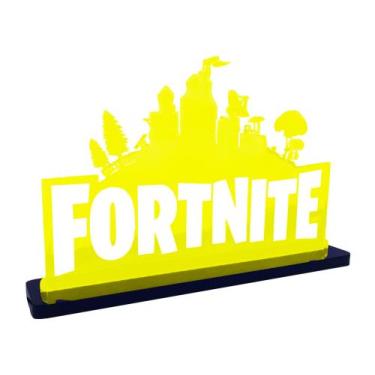 Imagem de Luminária Gamer Fortnite Cidade - Amarelo - MK Displays