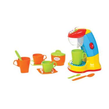 Imagem de Cafeteira Infantil Colorida com acessórios   12 peças - Maral