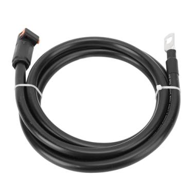 Imagem de Cffuvros 4 AWG Cabo de Bateria, Caixa de Bateria Negativa Externa Plugue Reto e Terminal SC25-8 para Trator de Motocicleta de Barco de Barco (2m / 6.56ft)