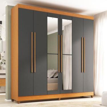 Imagem de Guarda-roupa Casal com Espelho Apolo - Móveis Menezes