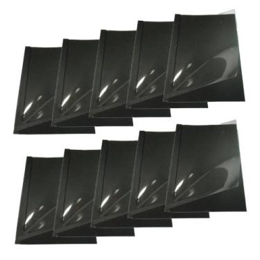 Imagem de Kit 30 Capas Encadernação Térmica Até 200 Folhas A4 Preta - IBACEMIL