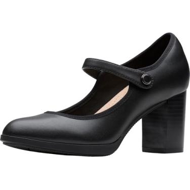 Imagem de Clarks Bayla Lily Pump feminino, Couro preto, 40