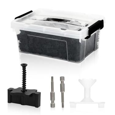 Imagem de Fixadores ocultos atualizados de 1250 peças para placas de deck compostas – Fixadores ocultos universais para decks compostos e de madeira