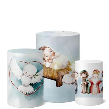 Imagem de Trio Capas De Cilindro C/Elastico Veste Facil Natal (CLNAT058)