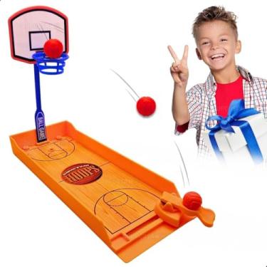 Imagem de Jogo Educativo Infantil Mini Futebol Basquete Boliche Jogos de Mesa Portáteis Brinquedo Educativo Colecionáveis Presente Natal Aniversário Dia das Crianças Família Jogos de Tabuleiro (Basquete)
