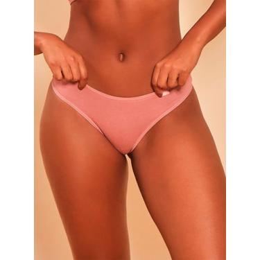 Imagem de Kit/2 Calcinha Fio Dental Econfort KT 02 0003 Estreita Lisa Algodão T.