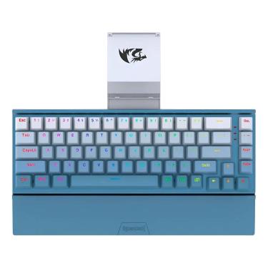 Imagem de Teclado Redragon K641b Bw Rgb Shaco 60% Hotswap Azul