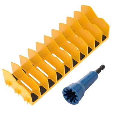 Imagem de Tzdxfgl Organizador de alicates, suporte de alicate com 10 compartimentos e base de borracha antiderrapante, cortador de alicate, armazenamento para gaveta de caixa de ferramentas, suporte de chave