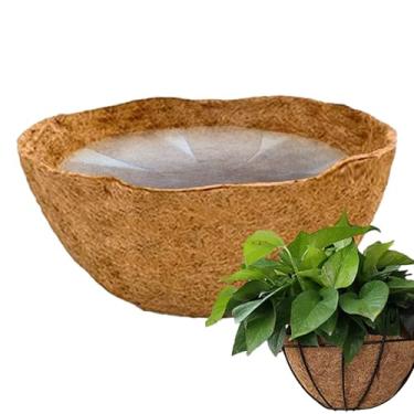 Imagem de Rrlihjgu Forros para vasos de flores de coco, forro de coco - Base de com forro de almofada para vaso de flores,Almofada de base de fibra de para varanda, casa, jardim e vasos de