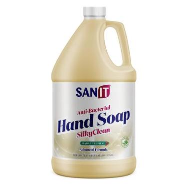 Imagem de Refil de sabonete para mãos Sanit Silky Clean Antibacteriano 3.78L
