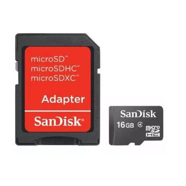 Imagem de Cartão De Memória 16Gb Micro Sd Sdhc Sandisk Classe 4