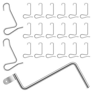 Imagem de 20 peças de tensor de arame de cerca de aço inoxidável multifuncional, clipes tensores com alça de aperto, ferramenta de torção de fio de tensão de cerca para fazenda, jardim, pomar, celeiro, fazenda
