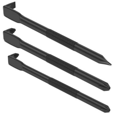 Imagem de Conjunto de 3 chaves de fenda magnética, chave de fenda de ângulo reto de liga S2 com design tipo L, chave de fenda dupla de 90 graus com Phillips e fenda, cabeça plana de perfil baixo para espaço