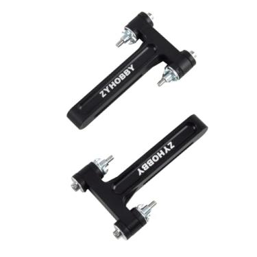 Imagem de 1Pair Miracle CNC Engine Shock Absorbing Mount for 20CC RC Airplane Black