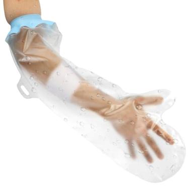 Imagem de ZFLYCANP Capa de gesso de braço à prova d'água para adultos, protetor de elenco macio e confortável, protetor reutilizável para banho, banho e natação (1 peça)