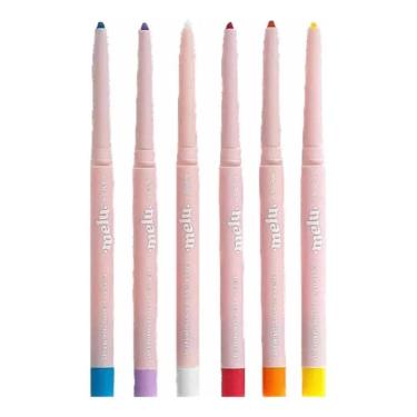 Imagem de 3X Kit  Lapis Retrátil Colorido Melu Ruby Rose Efeito