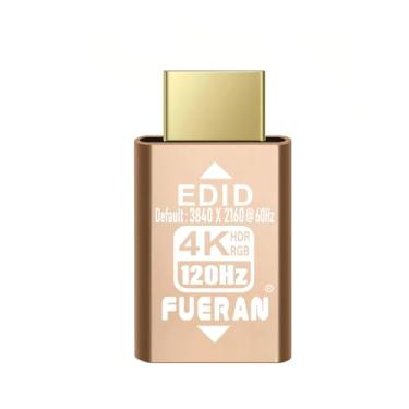 Imagem de FUERAN Emulador HDMI Pass-Through EDID, 1920x1200@59Hz, compatível com divisores, interruptores e extensores de vídeo (3840x2160@120Hz-HDR-1600 nits)